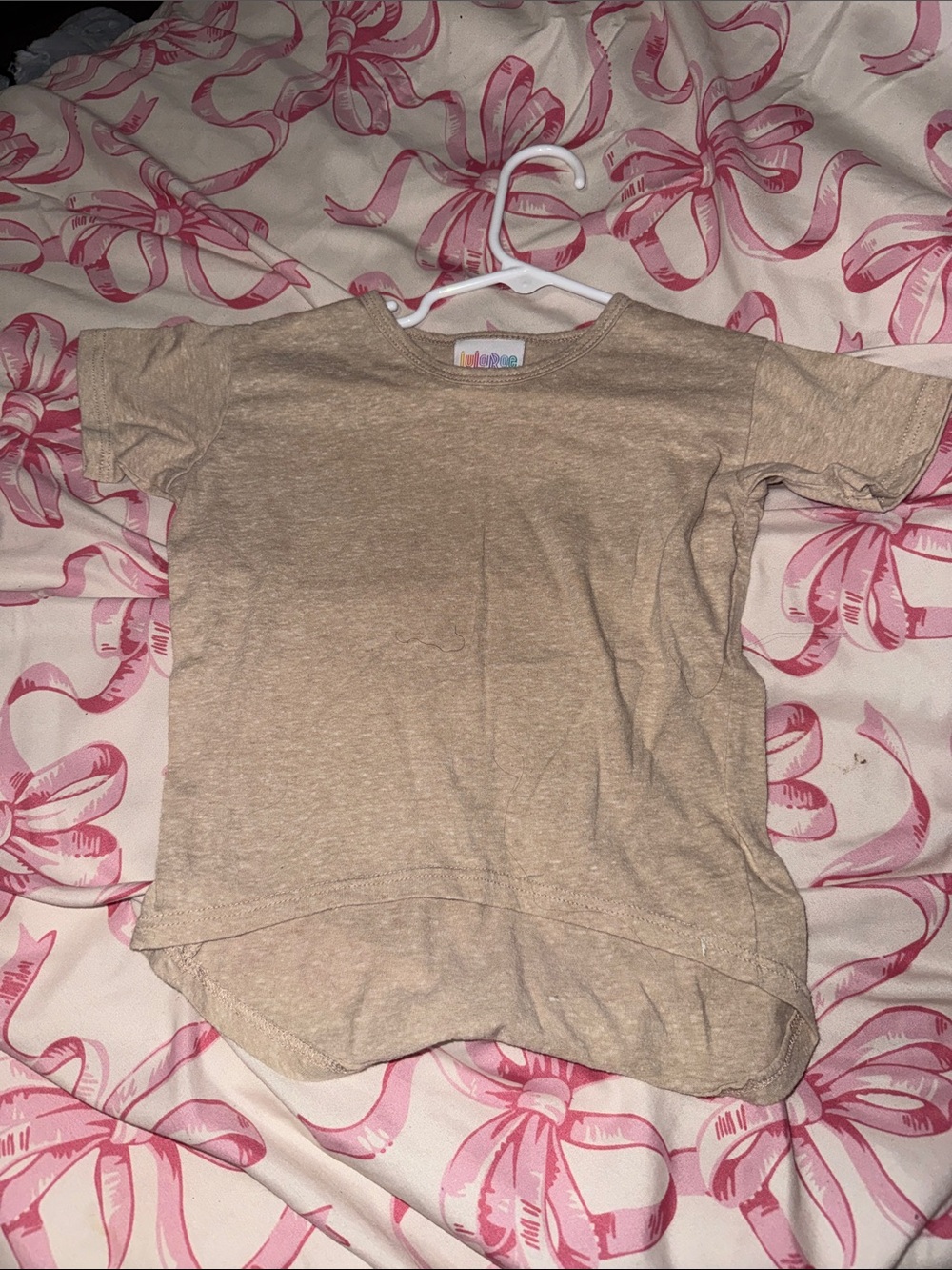 Kids Short Sleeve Tee in Tan – Comfortable Everyday Top